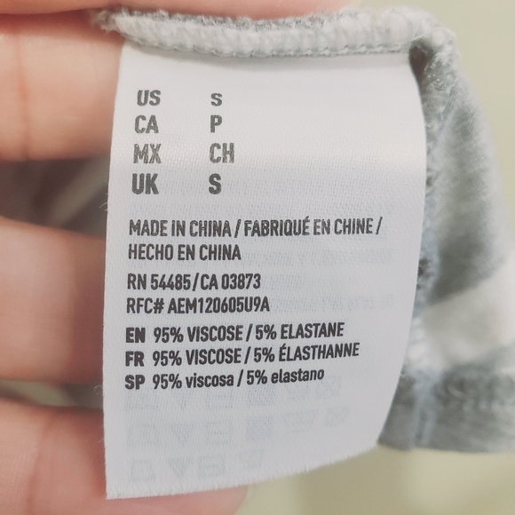 Soft and Sexy by American Eagle Outfitter  stripes white and gray dress … - Picture 10 of 11